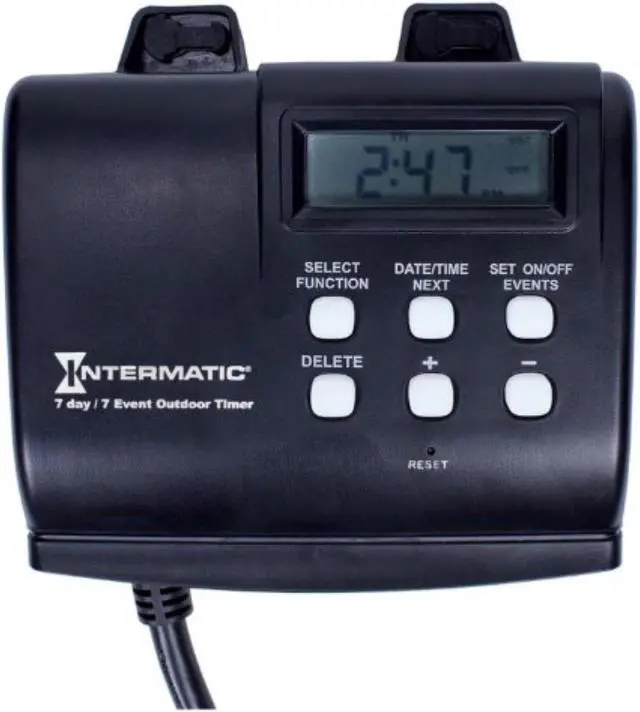 Alt view image 2 of 6 - INTERMATIC HB880R Timer,Digital,120V,15A,Plug In