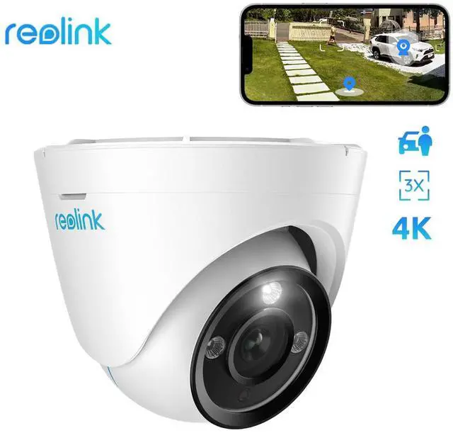 Main image of REOLINK RLC-833A, 4K IP Security Camera Outdoor System, 700lm Color Night Vision Two-Way Talk 3X Optical Zoom, Human/Vehicle/Pet Detection, Up to 256GB SD Card