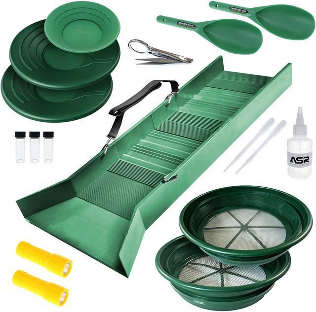 ASR Outdoor Gold Panning Kit Beginner Prospecting Equipment and