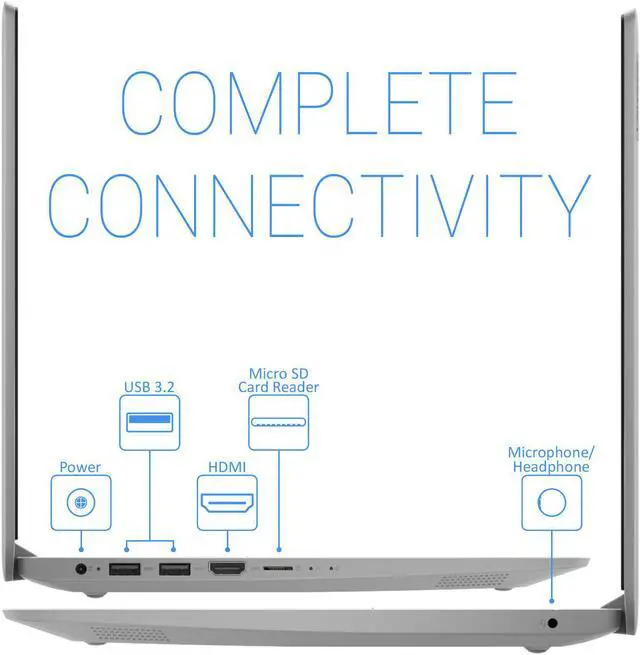 Alt view image 6 of 7 - Lenovo IdeaPad 1 Laptop, 14" HD Display, Intel Pentium Silver N5030 Upto 3.1GHz, 4GB RAM, 256GB NVMe SSD, HDMI, Wi-Fi, Bluetooth, Windows 11 Home S