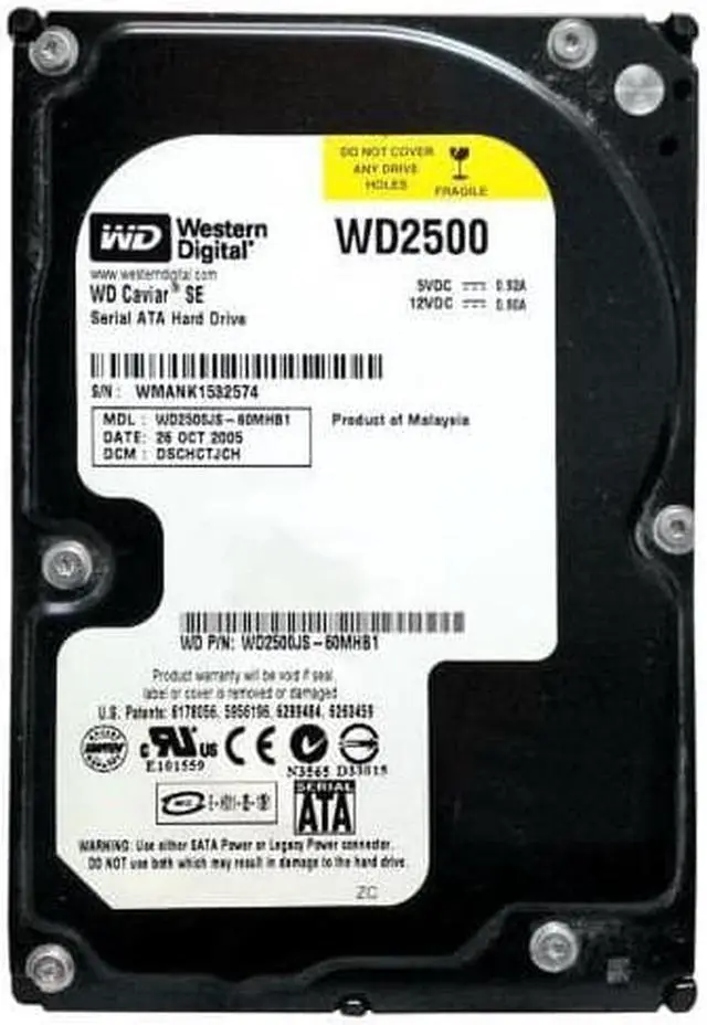 Refurbished: WD2500JS-22NCB1 - Western Digital Caviar SE