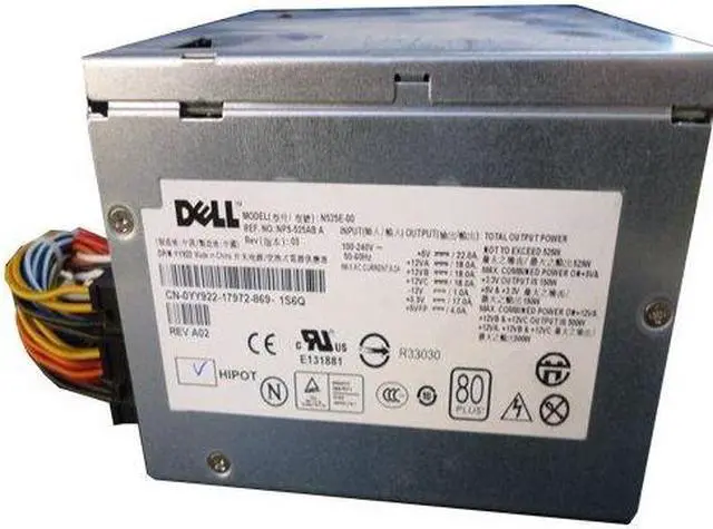 Alt view image 3 of 4 - Dell Yy922 Dell 525 Watt Power Supply With Cable Assembly For Precision T3400