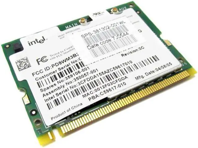 Main image of 378973-001 HP Compaq Mini-Pci Wireless Lan Wi-Fi 802.11B/G