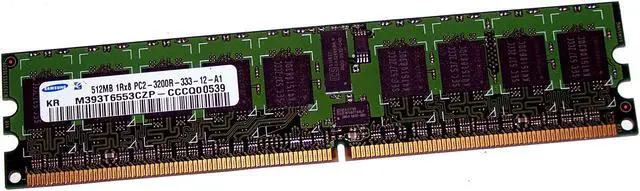 Main image of HP 512Mb PC2-3200R 400Mhz ECC REG SR x8 CL3 240-Pin (64Mx8) SDRA