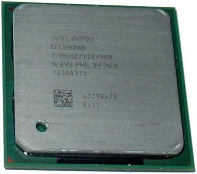 Main image of Intel SL6VU Celeron 2.4GHz CPU - 128kb cache, 400MHz FSB - Socket 478