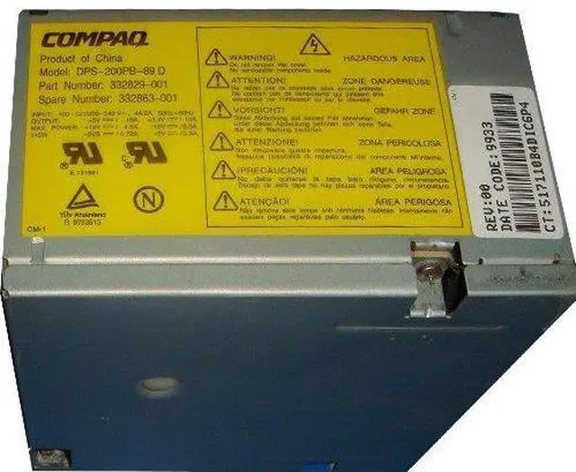 Main image of COMPAQ 332829-001 POWER SUPPLY 145W ATX