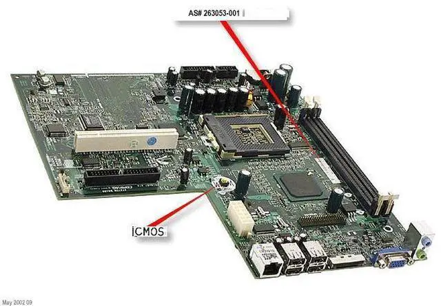 Main image of 263053-001 Compaq HP system board 815E for Evo D500U ultraslim deskto