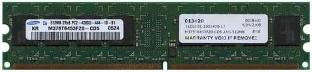 Main image of Memory 512Mb 2Rx8 Pc2-4200U-444-1--B1 Kr M378T6453Fz0-Cd5