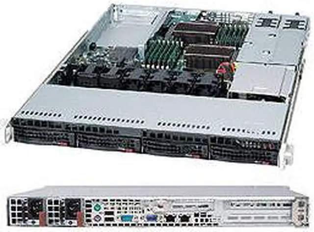 Alt view image 2 of 3 - Supermicro CSE-815TQC-R706WB2 Blk 2U Sc825Tqc Sas3 Without Chas Redun 1000