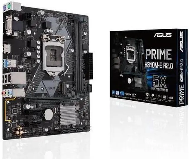 Alt view image 7 of 8 - ASUS PRIME H310M-E R2.0 LGA 1151 (300 Series) Intel H310 HDMI USB 3.1 Micro ATX Intel Motherboard