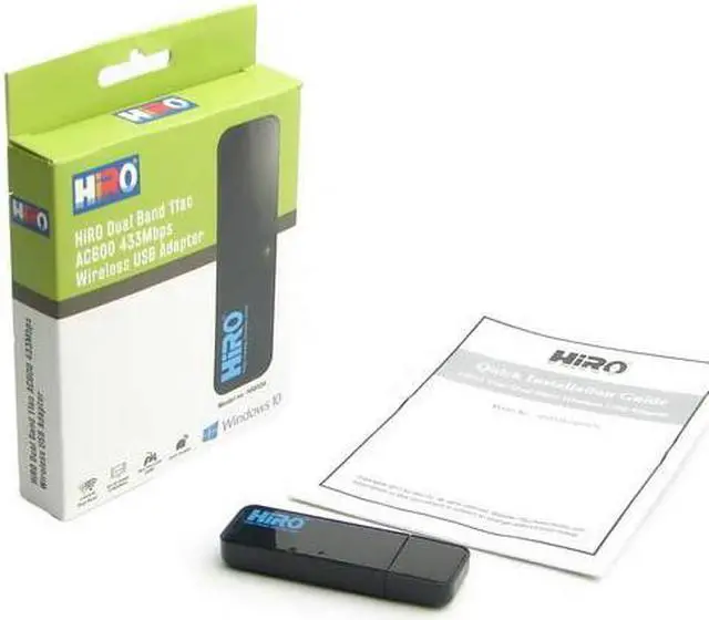 Alt view image 2 of 4 - HiRO H50334 Dual Band 802.11ac 11ac AC600 5G 433Mbps Wireless WiFi WLAN USB Network Adapter Windows 10 plug n play no driver installation needed Windows 8.1 8 7 Compatible