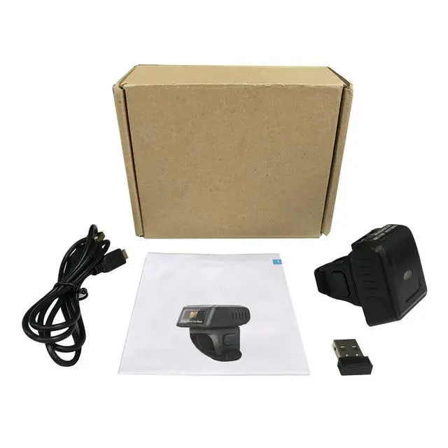 Alt view image 6 of 12 - Wireless 2D QR 1D Barcode Scanner Mini Ring Wearable Bluetooth 2D Bar Code Reader Ring Barcode Scanner
