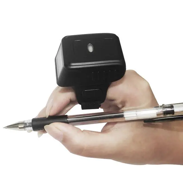 Alt view image 4 of 12 - Wireless 2D QR 1D Barcode Scanner Mini Ring Wearable Bluetooth 2D Bar Code Reader Ring Barcode Scanner