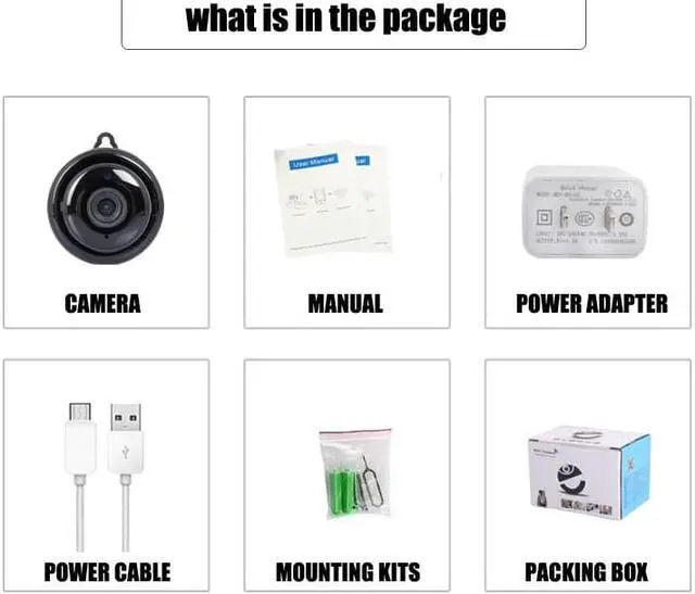 Alt view image 3 of 6 - Home Security V380 2.1mm Lens 720P Wireless Mini WIFI Night Vision Smart IP Camera Auto Onvif Monitor Baby Monitor Surveillance