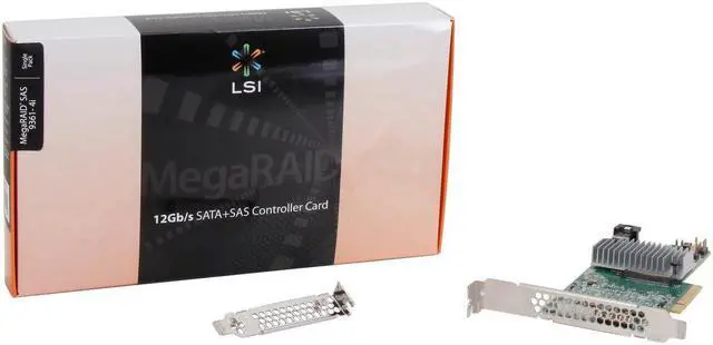 Alt view image 6 of 7 - LSI 9300 MegaRAID SAS 9361-4i (LSI00415) PCI-Express 3.0 x8 SATA / SAS High Performance Four-Port 12Gb/s RAID Controller (Single Pack)--Avago Technologies