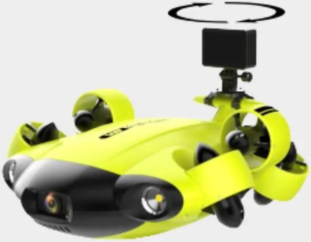 Alt view image 2 of 9 - QYSEA Action Camera Bottom Mount for FIFISH V6/V6S Drone - Lower Side Mount