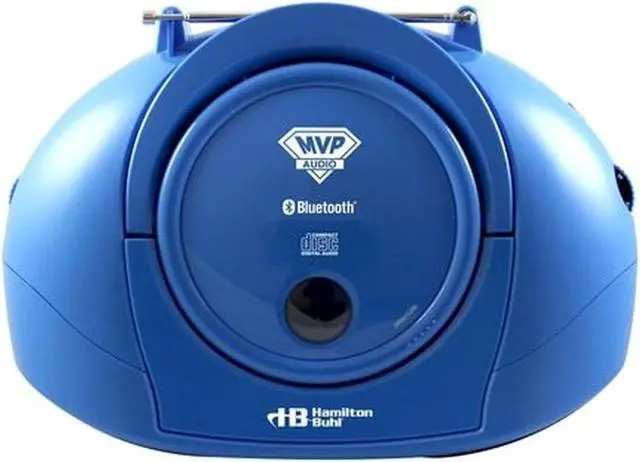 Alt view image 7 of 17 - Hamilton Buhl Boombox with Bluetooth V2.0 Receiver, CD/FM Player