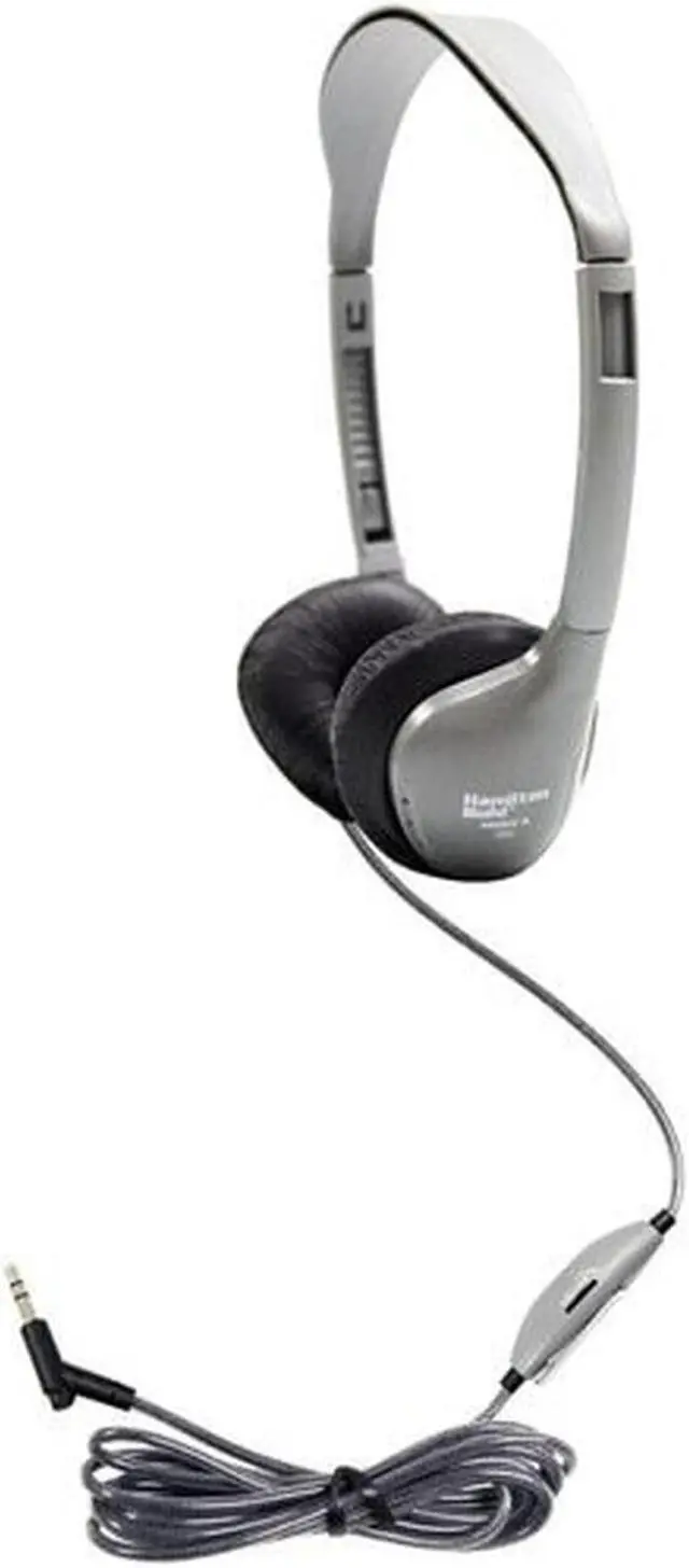 Alt view image 3 of 13 - HamiltonBuhl SchoolMate On-Ear Stereo Headphone with Leatherette Cushions & In-line Volume