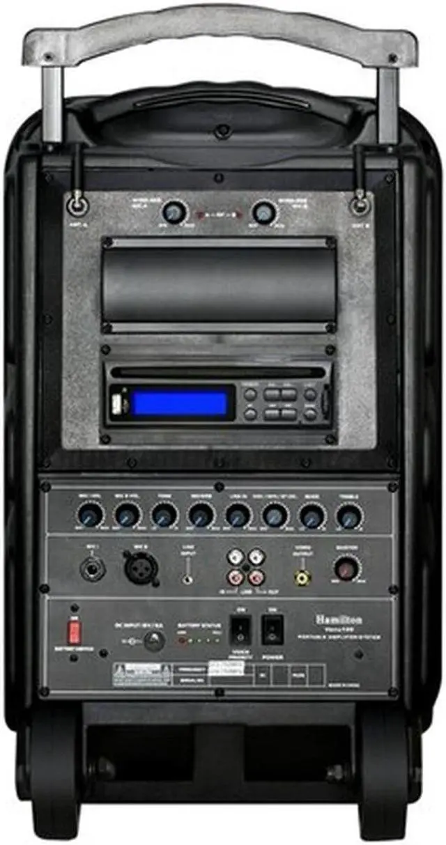 Alt view image 4 of 15 - HamiltonBuhl High Quality PA System - DVD/CD/MP3 Bluetooth and Wireless Handheld Microphones
