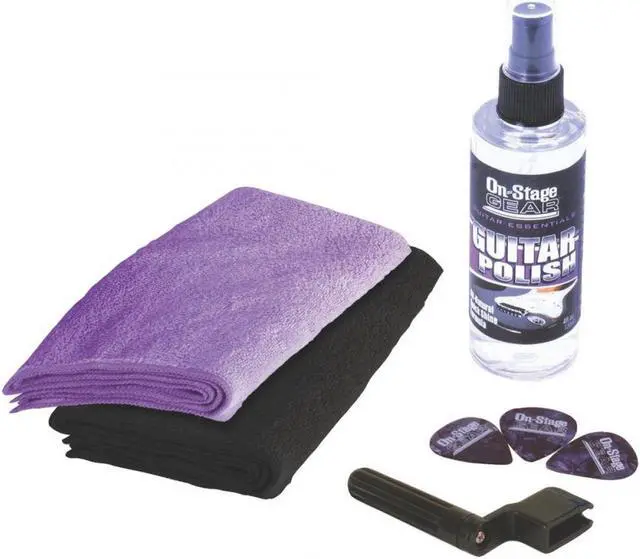Alt view image 5 of 5 - On Stage GK7000 Universal Guitar Care Kit 81596