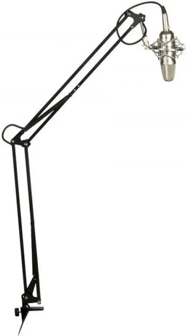 Alt view image 11 of 19 - On-Stage MBS5000 Broadcast/Webcast Boom Arm with XLR Cable