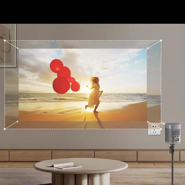 Alt view image 4 of 9 - XGIMI MoGo 2 Pro 1080P Portable Projector | Auto-Keystone, Android TV 11.0, 400 ISO Lumens, Supports 4K, Auto Focus, Object Avoidance, Screen Adaption