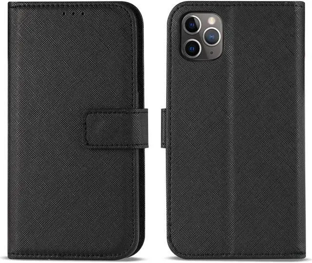 Alt view image 2 of 5 - Reiko Apple iPhone 11 Pro 3-In-1 Wallet Case In Black