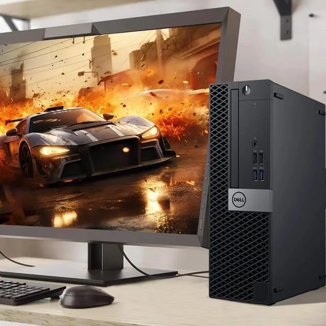 Alt view image 3 of 7 - Dell OptiPlex SFF Gaming Computer PC Intel Quad Core i5-6500 up to 3.60GHz, 32GB DDR4 Ram,1TB SSD, NVIDIA GeForce GTX 1050Ti, 22 Inch Monitor, Wi-Fi, Keyboard & Mouse, Windows 11 Pro (Renewed)