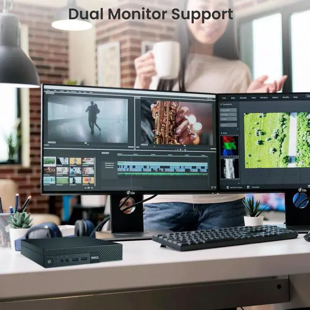 Alt view image 3 of 5 - Dell OptiPlex 3020 Tiny Desktop PC, Intel Core i3-4160 4th Gen. Processor up to 2.90 GHz, 8GB DDR3 Ram, 256GB SSD, Keyboard & Mouse, Wi-Fi, Windows 11 Professional (Renewed)
