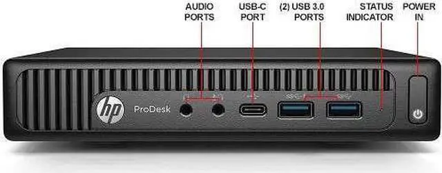 Main image of HP 600 G2 Micro Computer Mini Tower PC (Intel Quad Core i5-6500T, 16GB DDR4 RAM, 256GB Solid State SSD, WIFI, VGA, USB 3.0) Win 10 Pro