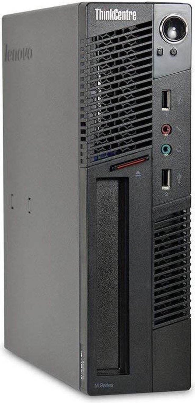 Main image of Lenovo ThinkCentre M91P USFF Ultra Small Form Factor Desktop Computer, Intel Quad-Core i5-2400 up to 3.4GHz, 4GB DDR3 RAM, 250GB HDD, DVD±RW, Windows 10 Professional