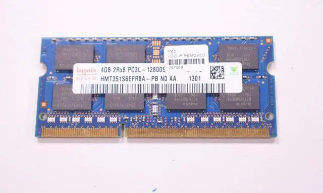 Alt view image 3 of 4 - Micron 4GB PC3-12800 DDR3 1600MHz unbuffered non-ECC MT16KTF51264HZ-1G6M1