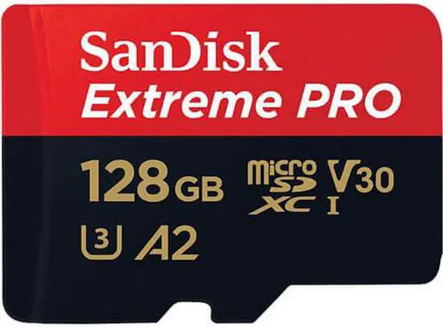 Alt view image 2 of 18 - SanDisk SDSQXCY-128G-GN6MA DCM 128GB 8p MSDXC r170MB/s w90MB/s Class 10 UHS-I U3 A2 V30 SanDisk Extreme Pro Micro Secure Digital Extended Capacity Card w/ Adapter