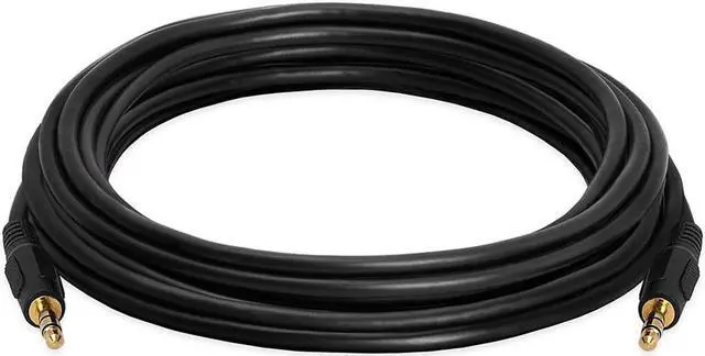 Alt view image 2 of 7 - Cmple - 3.5mm Aux Audio Cable Stereo 12 ft AUX Cable Male to Male Speaker Cable Auxiliary Cord Adapter for Car, Phone, Headphones - Black