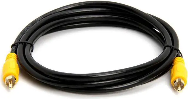 Alt view image 2 of 3 - Cmple - 1-RCA Composite Video / Subwoofer / Coax / S/PDIF Patch Cable - 6ft