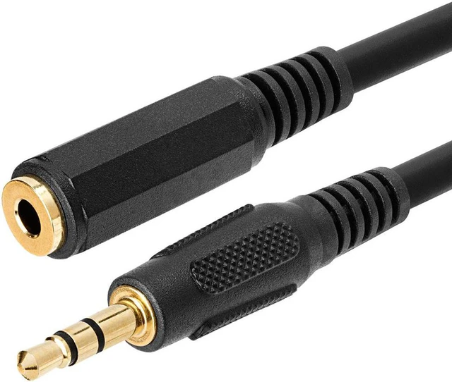 Alt view image 3 of 7 - Cmple - Headphone Extension Cable 75 ft 3.5mm AUX Extension Cord Male to Female Stereo Audio Adapter Cable, 1/8 TRS Aux Extender Cable - Black