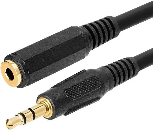 Alt view image 3 of 7 - Cmple - Headphone Extension Cable 3 ft 3.5mm AUX Extension Cord Male to Female Stereo Audio Adapter Cable, 1/8 TRS Aux Extender Cable - Black