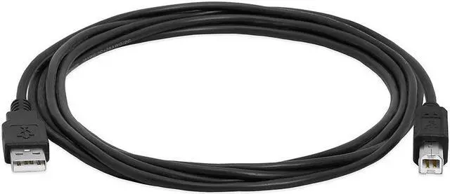 Alt view image 2 of 3 - Cmple - USB Printer Cable 10ft Male to Male USB 2.0 A to B Cable USB Type B Printer Scanner Cable Compatible with Inkjet Printer, Laser Printer, Copier Machine, DAC, Piano - Black