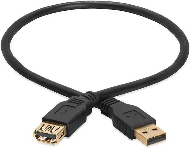 Alt view image 2 of 2 - Cmple - [5 PACK] 1.5 Feet USB 3.0 Extension Cable, USB-A Male to Female Extender Cord, Desctop USB Cable for Keyboard, Mouse, Gamepad, USB Hub, Flash Drive, Hard Drive