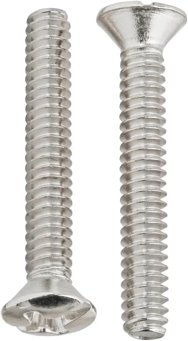 Alt view image 3 of 5 - Cmple - Double RJ11 Connector with 4 Conductors Phone Wall Plate Jack 6P4C Telephone Dual Jack Wallplate with Screws