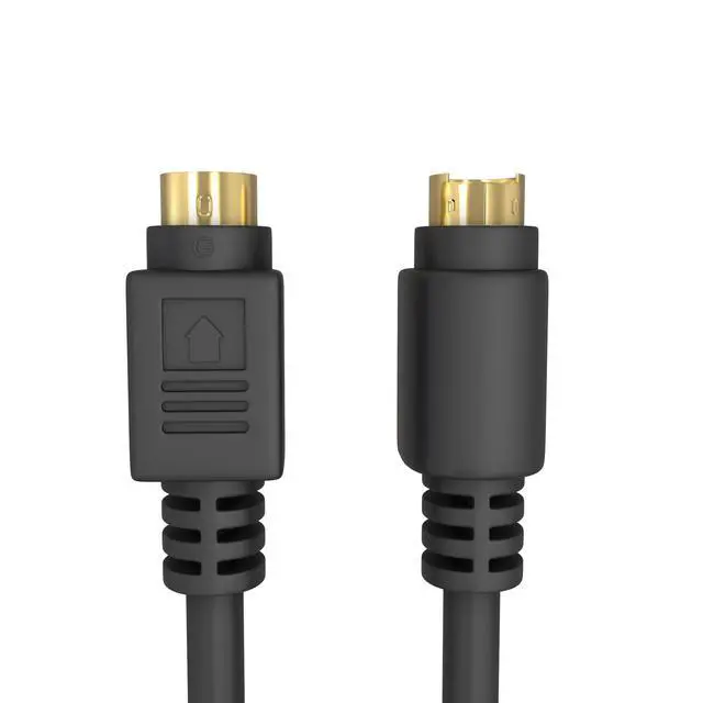 Alt view image 4 of 6 - Cmple - S Video Cable 25 ft SVHS 4-PIN Video Cable Mini Din S-Video Cord for Home Theater, Camcorder, DSS Receiver, DVD Player- Black