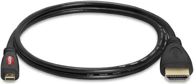 Alt view image 2 of 7 - Cmple - [5 PACK] 3 FT Micro HDMI to HDMI Cable Adapter, 4K 60Hz Ethernet Audio Return Channel, for Camera, GoPro, Sony, Nikon, Raspberry Pi, Laptop, Lenovo, Asus, Game Consoles Retroid Pocket