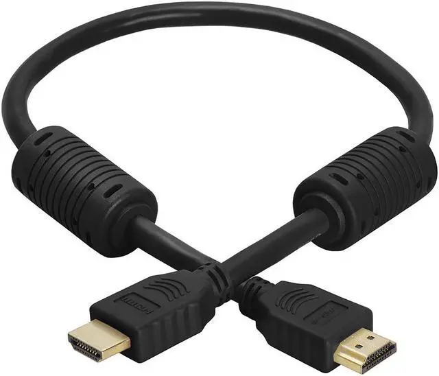 Alt view image 2 of 5 - Cmple - HDMI Cable 1.5FT with Ferrite Cores  28 AWG High Speed HDMI Cord with Ethernet, Supports (4K 60HZ, 1080p Full HD, UHD, Ultra HD, 3D, ARC, HDTV) - 1.5 Feet