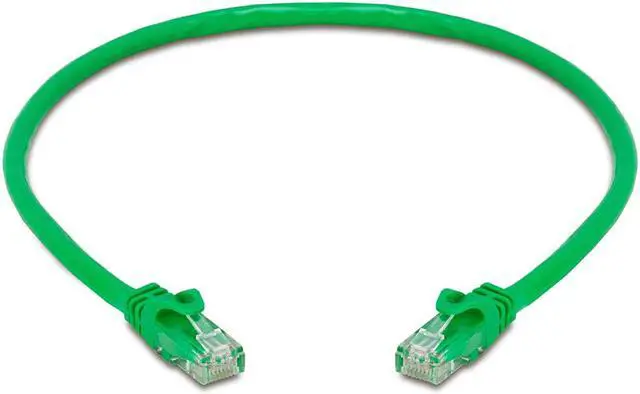 Alt view image 2 of 6 - Cmple - [20 PACK] 1.5 Feet Cat6 Ethernet Cable, Network Patch Cord, 550 MHz 10 Gbps Cat6 Internet Wire, Computer LAN Cable with RJ-45 Connectors - Green