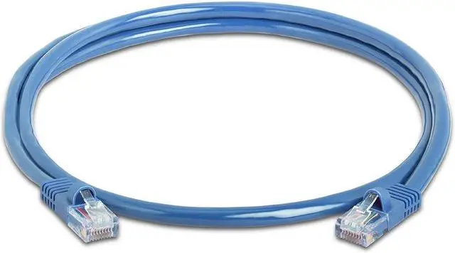 Alt view image 2 of 7 - Cmple - [5 PACK] 3 Feet Cat5e Cable, Ethernet Patch Cord, Blue Cat5 Wire for Fast Internet, RJ45 Connectors, LAN Network Internet Cord, Modem Router Cable