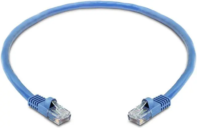 Alt view image 2 of 7 - Cmple - [2 PACK] 1.5 Feet Cat5e Ethernet Cable, Network Patch Cord, LAN Cable with RJ45 Connectors, Cat 5 Wire for Fast Internet, 1 Gigabit Router Cable - Blue