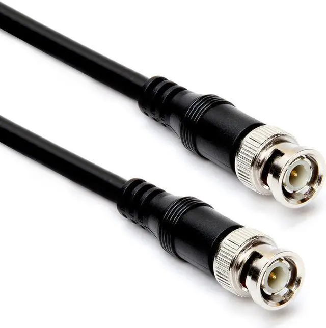 Main image of Cmple RG59U 6 Feet BNC Male to BNC Male, 75 Ohm, Coaxial BNC to BNC Video Cable, 6FT Black