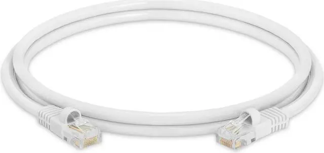Alt view image 2 of 7 - Cmple - [2 PACK] 5 Feet Cat5e Ethernet Cable, Network Patch Cord, LAN Cable with RJ45 Connectors, Cat 5 Wire for Fast Internet, 1 Gigabit Router Cable - White