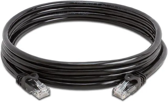 Alt view image 3 of 7 - Cmple - [2 PACK] 10 Feet Cat6 Ethernet Patch Cable, 10Gbps Cat6 Network Cord with Snagless RJ45 Connectors, 10 Gigabit Computer Internet LAN Cable - Black