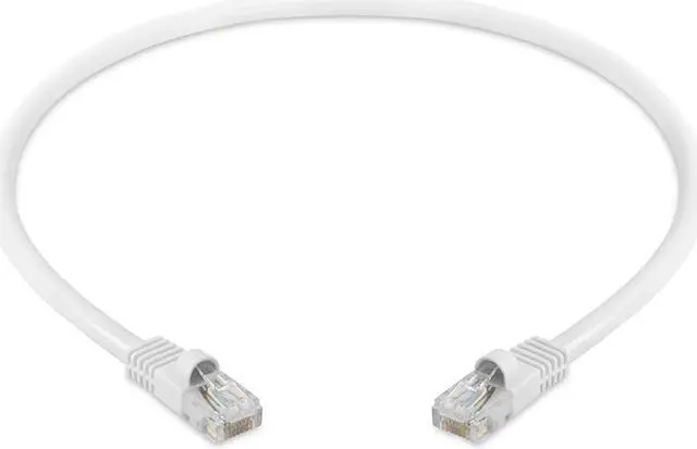 Alt view image 2 of 7 - Cmple - 50 Pack Cat 5e Ethernet Cable 1.5 ft 1Gbps Cat5e Patch Cord with RJ45 Connectors 350MHz Internet Cable for Computer, WiFi Router, Modem - White